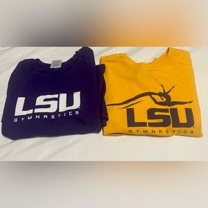 LSU Gymnastics t-shirts - size Medium